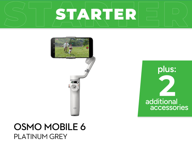 Osmo Mobile 6 Starter Combo (Platinum Grey)